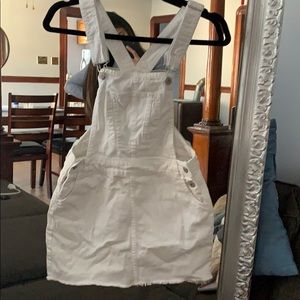 White skirt overalls